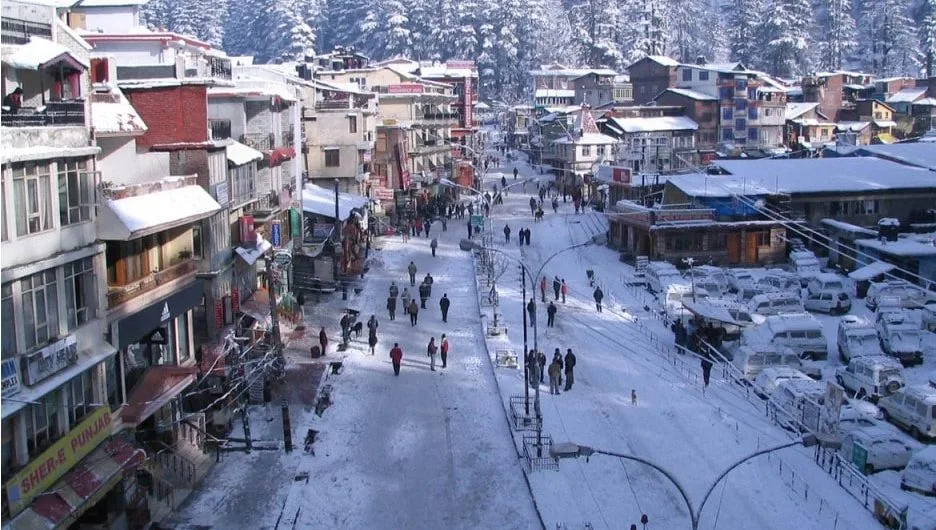 View of Winter Season in Manali