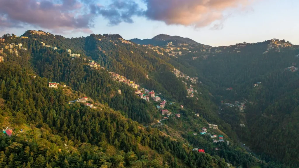 Shimla during monsoon season