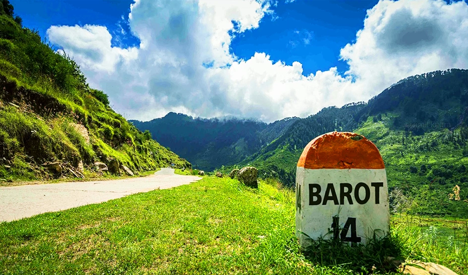 Reach Barot valley by road